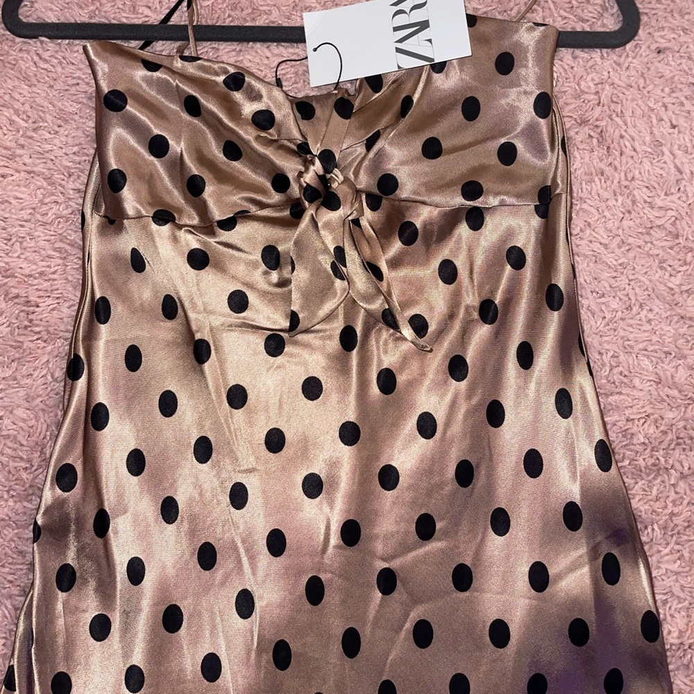 Zara Satin midi dress